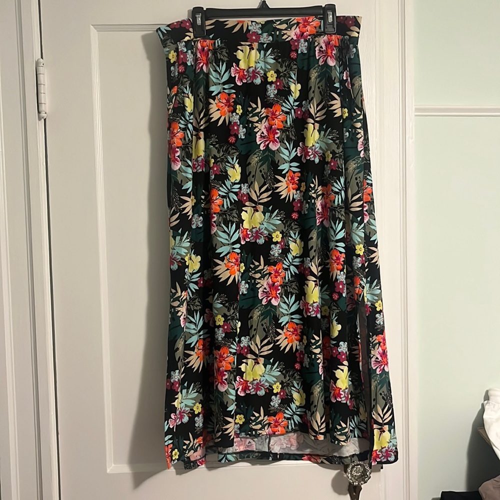 Cotton maxi skirt